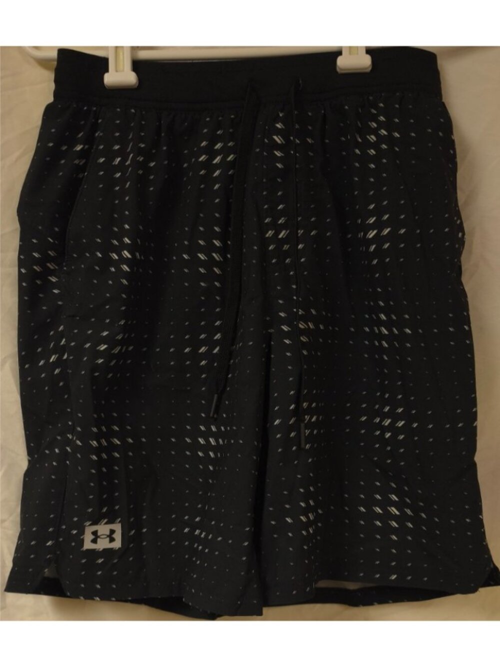 Under Armour Black White Logo Loose Fit Board Shorts Shorebreak Expanse Mens (S)